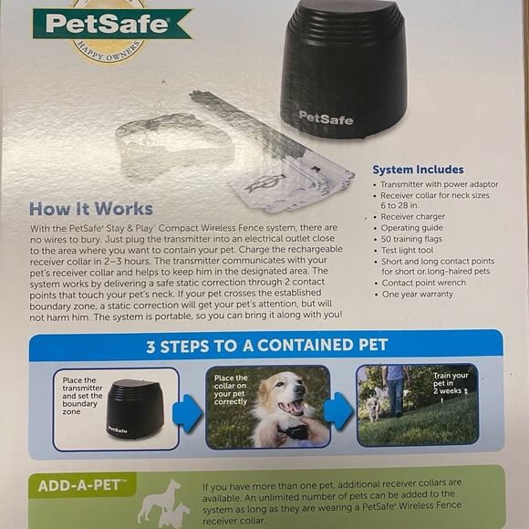 PetSafe Dog Petsafe Stay Play Compact Wireless Dog Cat Fence Poshmark